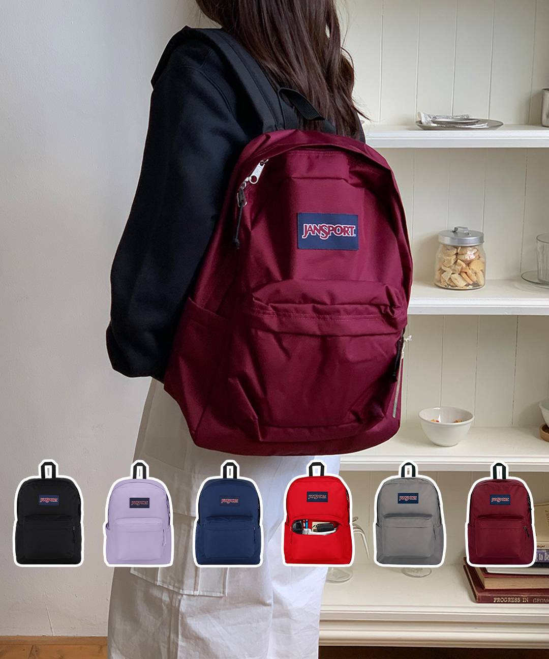 JANSPORT スーパーブレイク プラス ラップトップ JS0A4QUE バックパック 通学 デイリー リュック 画像 6