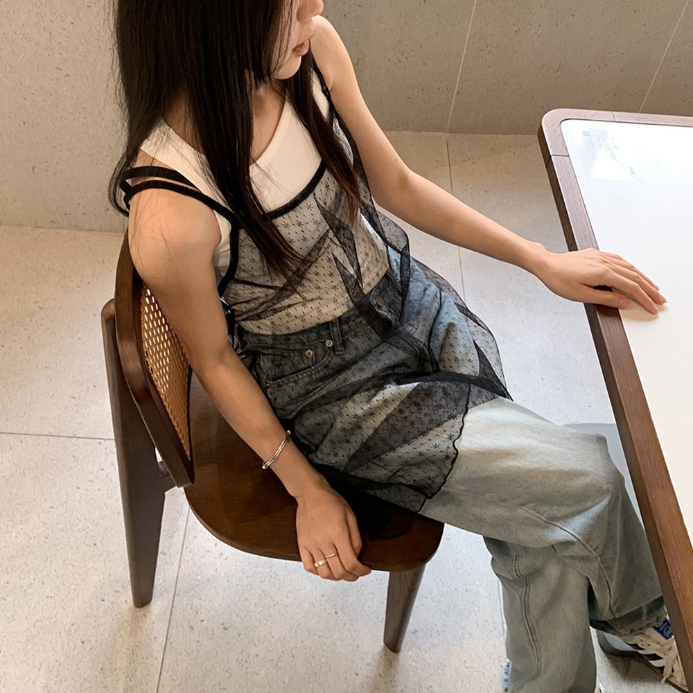 メイリアン レースビスチェ3点セット ワンピース レイヤードスタイル 画像 3
