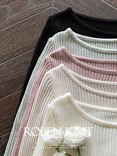 アトランス ボートネック リブニット ロベン nt4619 レディース 国内製 画像 2