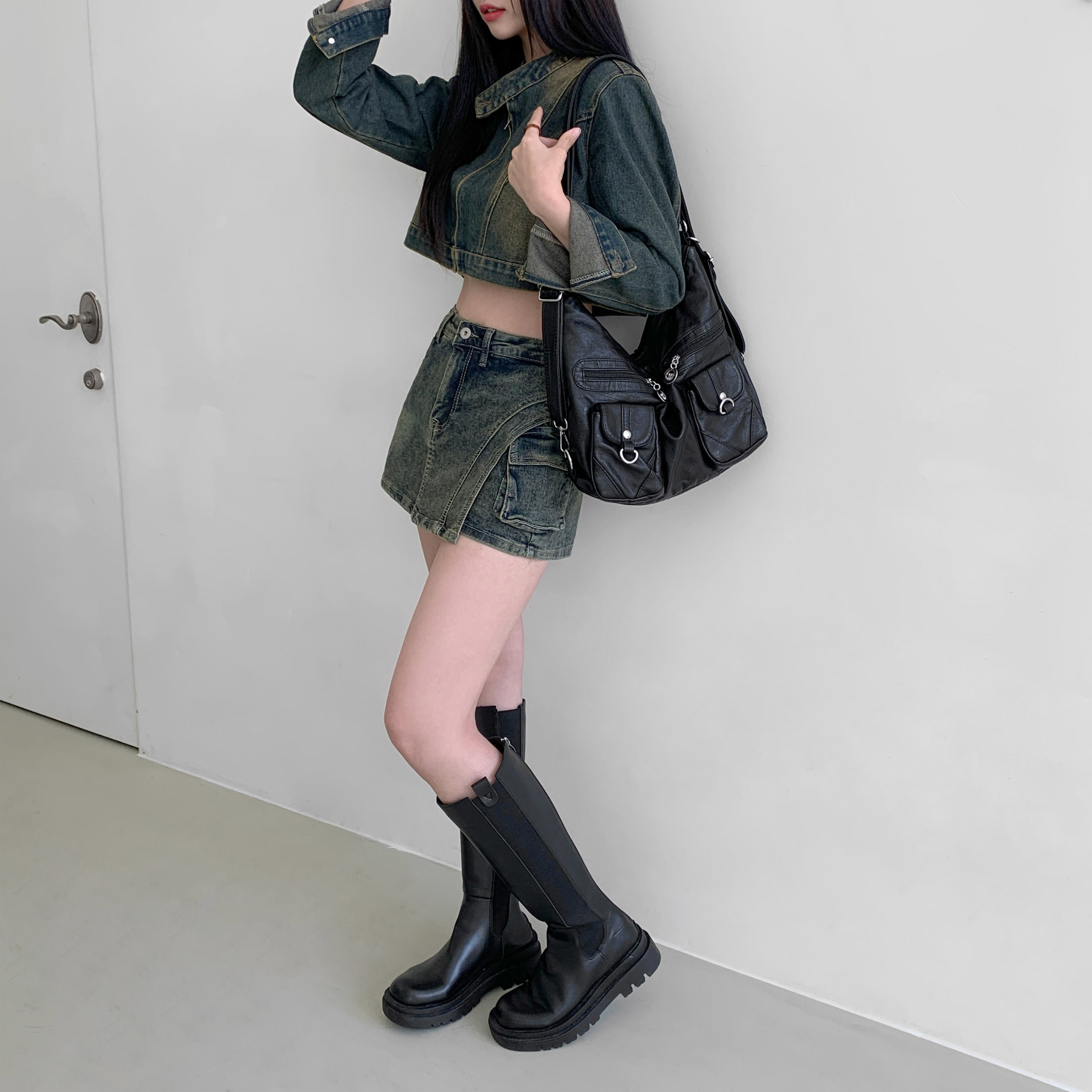 BE MY MUSE オニング レザー ショルダーバッグ 2WAY ヴィンテージスタイル 画像 4
