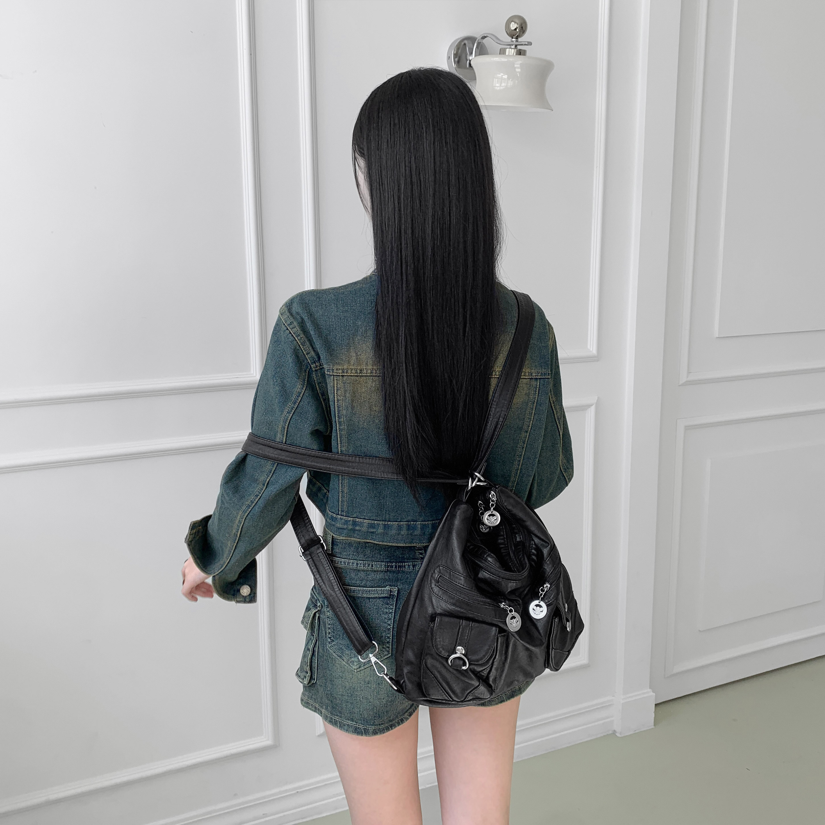BE MY MUSE オニング レザー ショルダーバッグ 2WAY ヴィンテージスタイル 画像 6