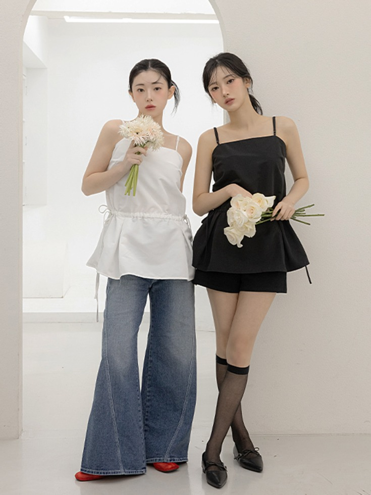 LILYAN.CO プリーツレイヤードワンピース ルーズフィット ストリング付き 44-120サイズ 画像 3