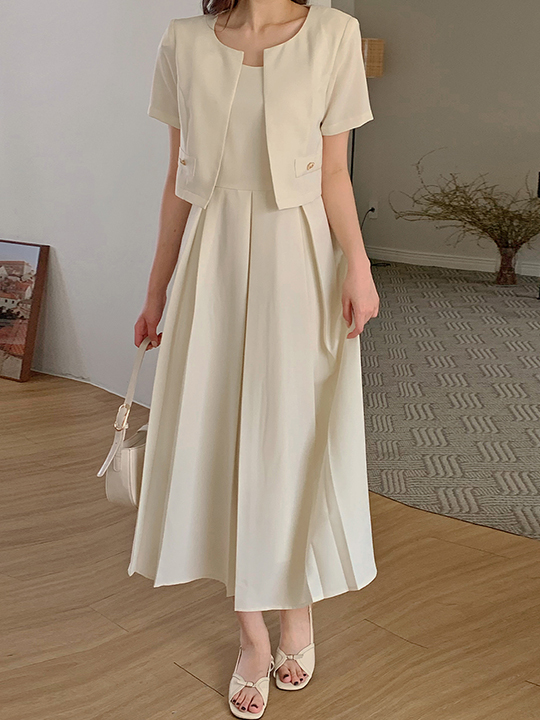 ベニート オエンヌ ロング フレア ワンピース レディース 春夏 結婚式 お呼ばれドレス オフィス デート