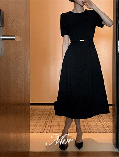 ベニート オエンヌ ロング フレア ワンピース レディース 春夏 結婚式 お呼ばれドレス オフィス デート 画像 2