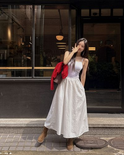 メイビンス カネラ キャップワンピース ロング・ミニ丈 春夏お出かけ・デート対応 画像 2
