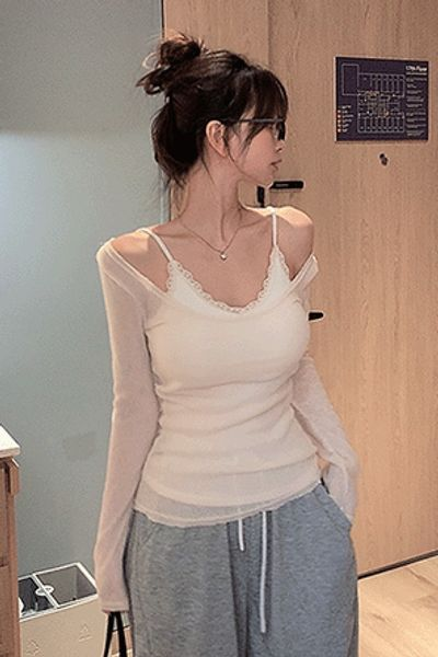 HIPNOTIC ジュレイン ユーネック ニットTシャツ リネン混 春夏 画像 2
