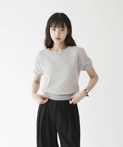 LE VENE テンバリン リネン 半袖ニット 5カラー展開 春夏向け