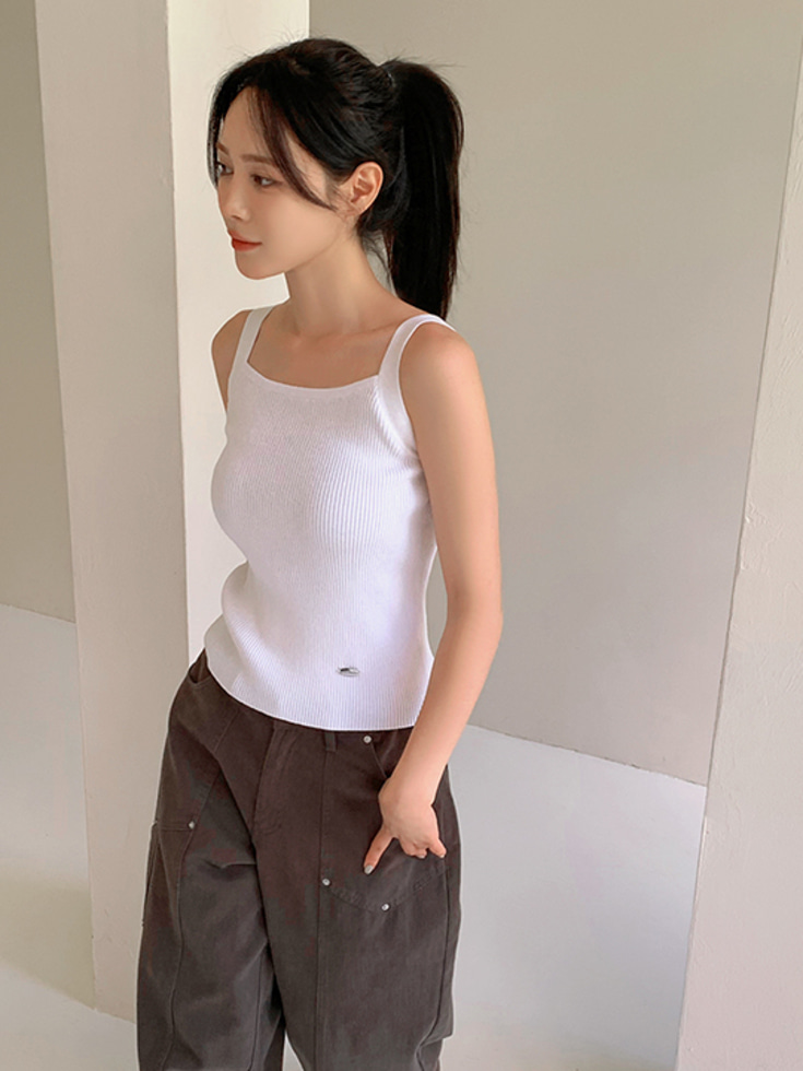 ヘイディビル ゴルジ ペンダント スクエアネック ニット ノースリーブ 画像 3
