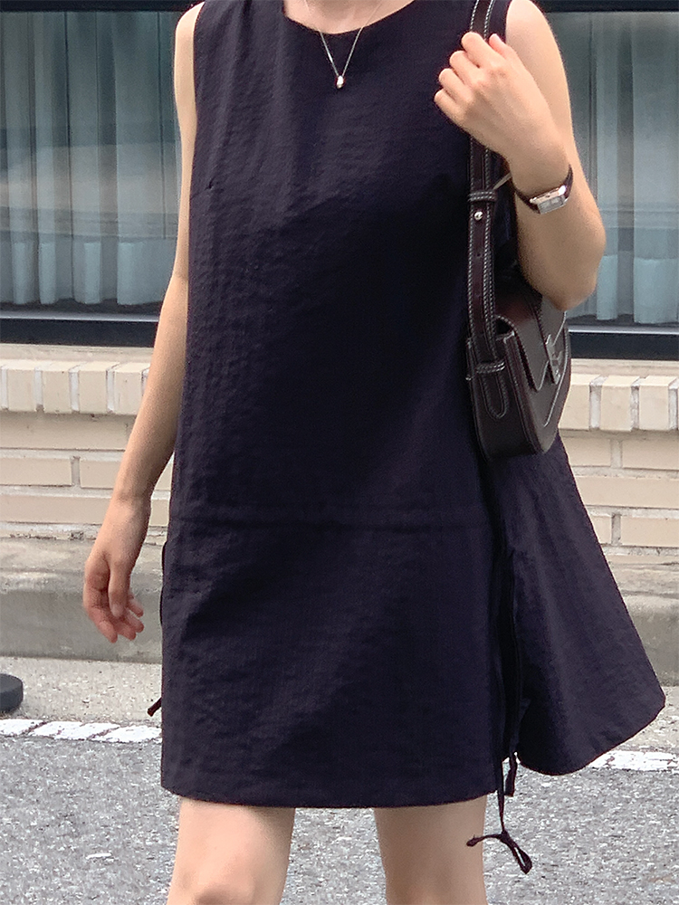 SLOWLIST ジュールズ レイヤード ストリング キャミソール ワンピース 2color ミニ・ミディ丈 画像 6