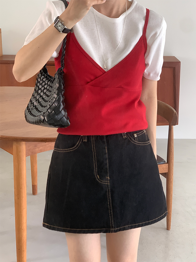 夏ニット 基本ベーシック 半袖ニット 画像 3