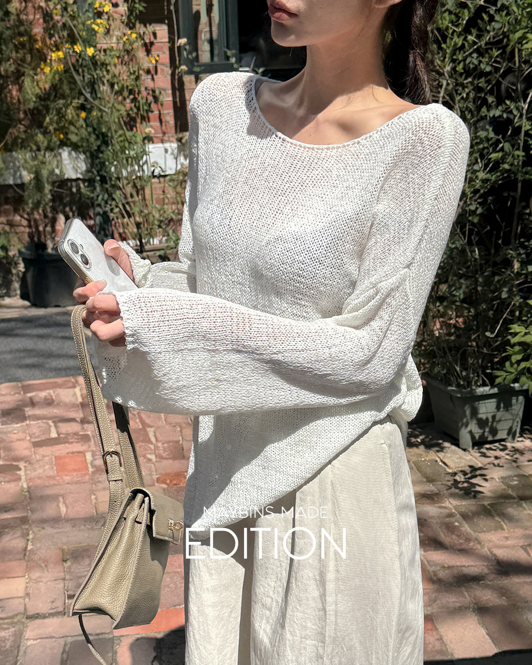 メイビンス ムーイン ルーズフィットニット 夏用サマーニット 画像 8