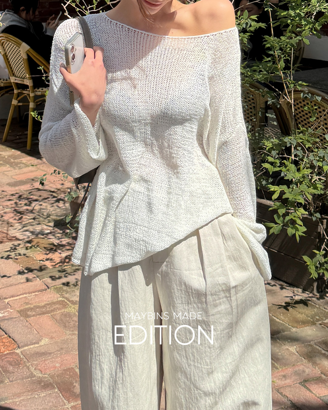メイビンス ムーイン ルーズフィットニット 夏用サマーニット 画像 10