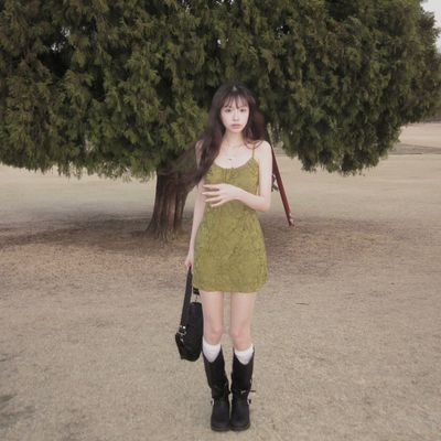 クリームチーズマーケット オリーブフラワー ノースリーブワンピース 画像 2