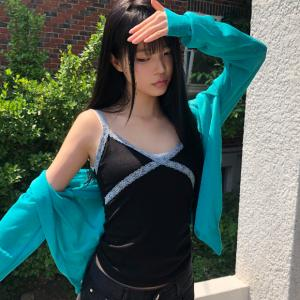 ワンダーワンダー ロールアップ7分袖ニット ハーレムシルエット 夏用薄手ニットウェア 画像 1