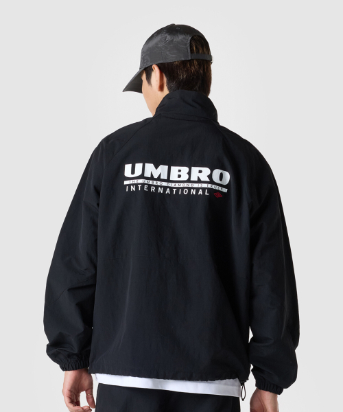 UMBRO アンブロ クラシック ウォームアップジャケット UQ321 ブラック トレーニングウェア 画像 2