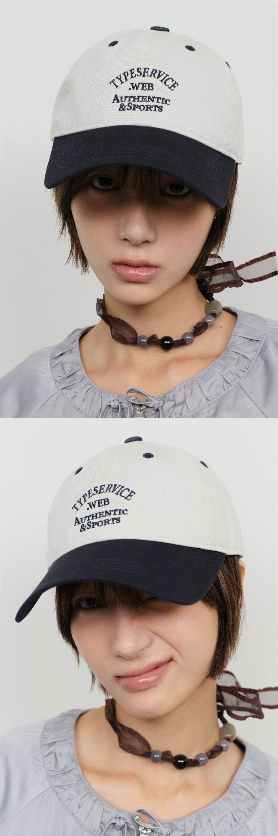 타입서비스(TYPESERVICE) Arch Logo Ball Cap [Beige] 이미지 2