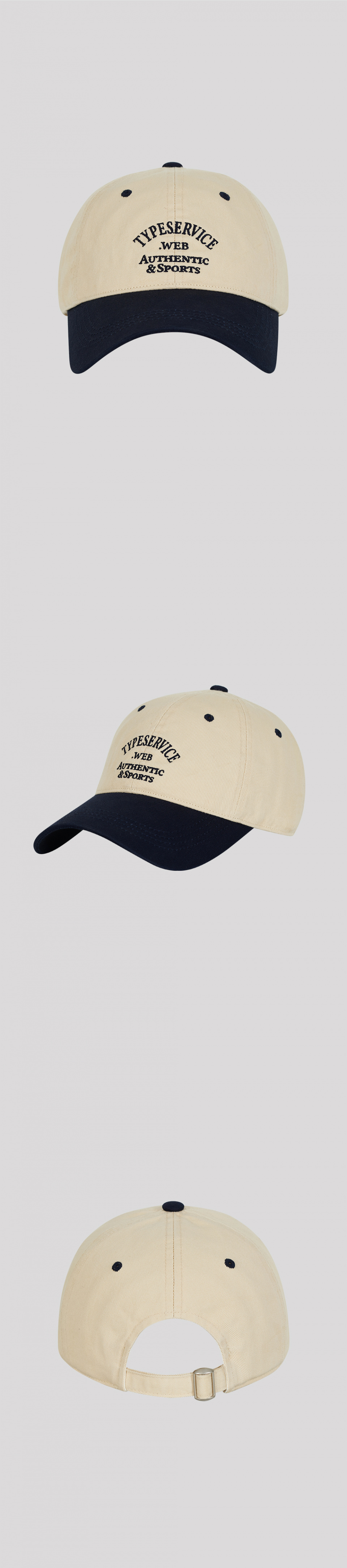 타입서비스(TYPESERVICE) Arch Logo Ball Cap [Beige] 이미지 3