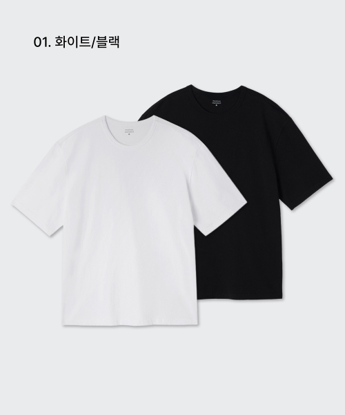 リラックス フィット クルー ネック Tシャツ 2パック 画像 2