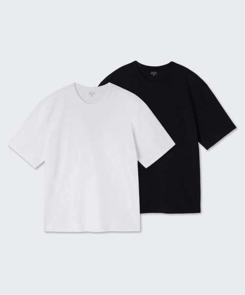 リラックス フィット クルー ネック Tシャツ 2パック