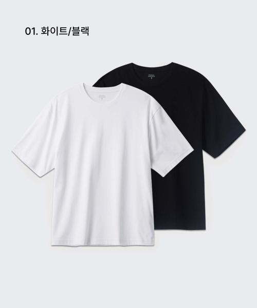 リラックス フィット クルー ネック Tシャツ 2パック 画像 2