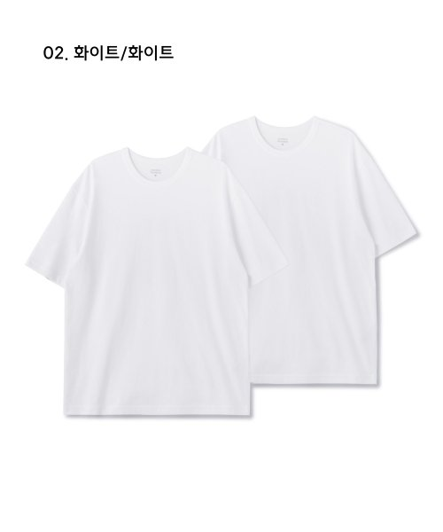 ベーシック クルーネック Tシャツ 2枚セット 無地 半袖 画像 3