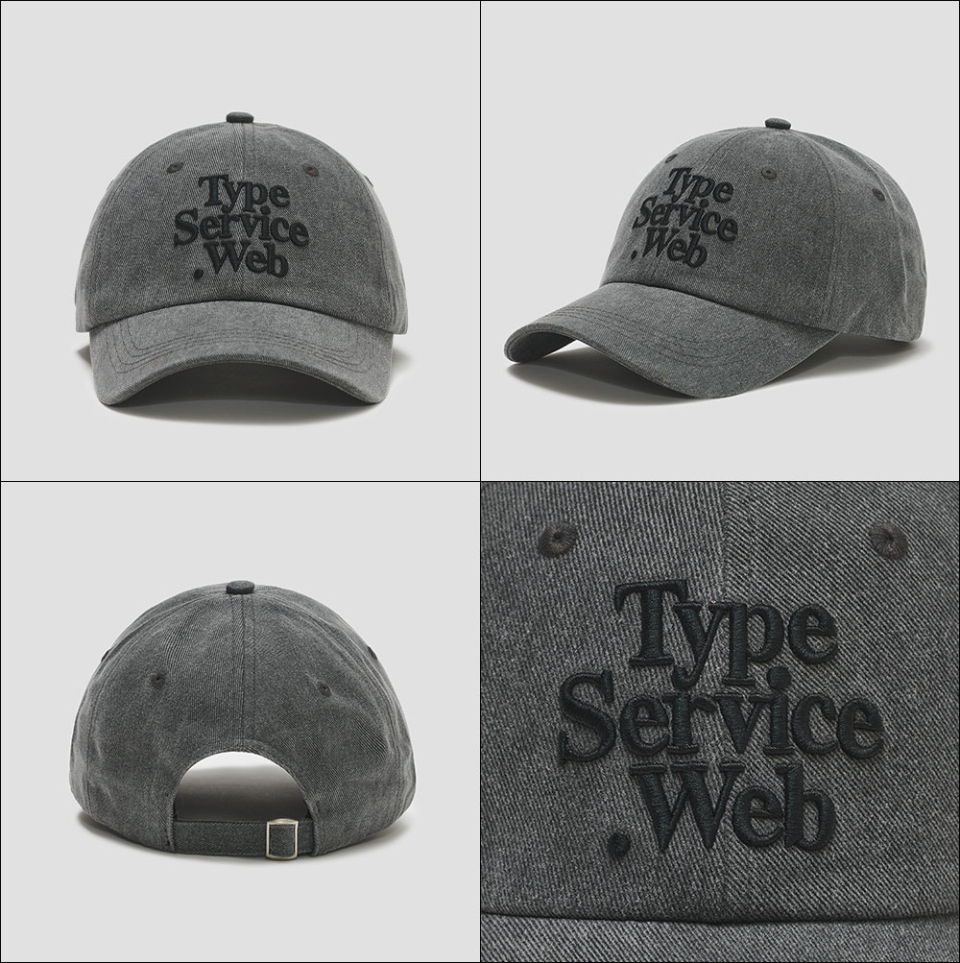 TYPESERVICE 타입서비스(TYPESERVICE) Typeservice Web Cap [Dark Gray] 이미지 6