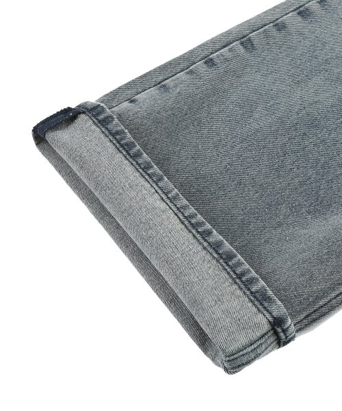 トリリオン バイオストーンウォッシュ ワイドデニムパンツ BLUE GRAY 画像 8