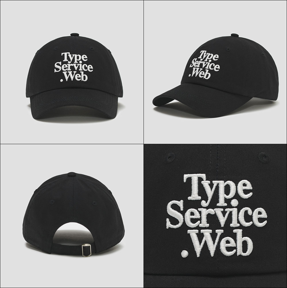 TYPESERVICE 타입서비스(TYPESERVICE) Typeservice Web Cap [Black] 이미지 6