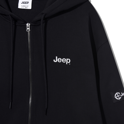 JEEP ジップアップパーカー JR5BK オーバーフィット 2WAY フーディー スモールサイズ 画像 9