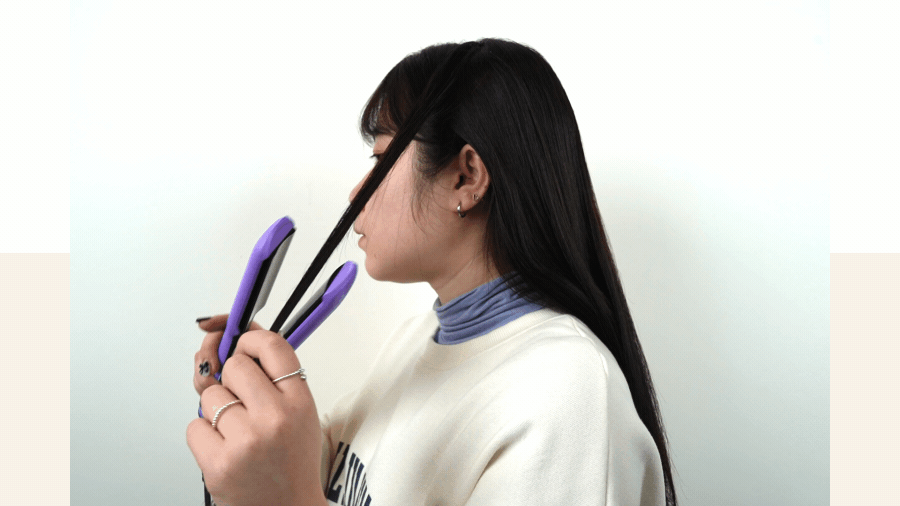 グラムミューズ ワイド ストレートアイロン ブラック 이미지 8