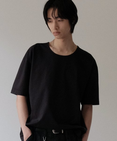 ミナブ Uネック半袖Tシャツ クールコットン 2枚セット 画像 4