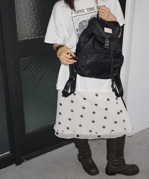 샐볼(SALBOL) SYMBOL NYLON SMALL BACKPACK 이미지 7
