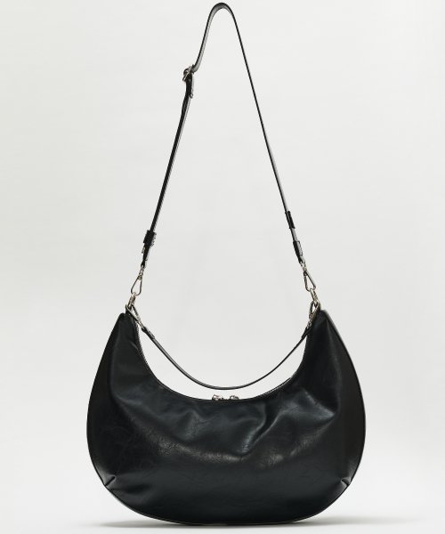 메종미네드(MAISON MINED) LEATHER SADDLEBAG BLACK 이미지 6