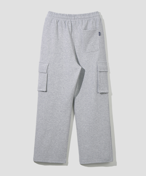 AJIODIO ワンタック カーゴ スウェットパンツ グレー ストリート カジュアル 画像 5
