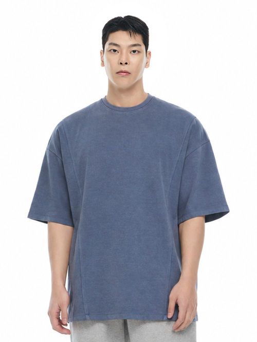バイジェック 肩2重カッティング半袖Tシャツ 特殊綿100% オーバーフィット 10カラー メンズ 画像 12