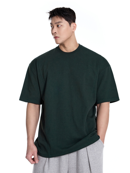 バイジェック 肩2重カッティング半袖Tシャツ 特殊綿100% オーバーフィット 10カラー メンズ 画像 7