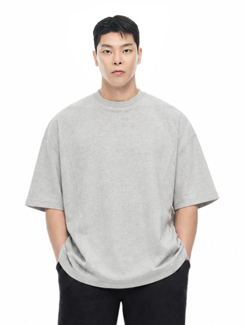 バイジェック 肩2重カッティング半袖Tシャツ 特殊綿100% オーバーフィット 10カラー メンズ 画像 10