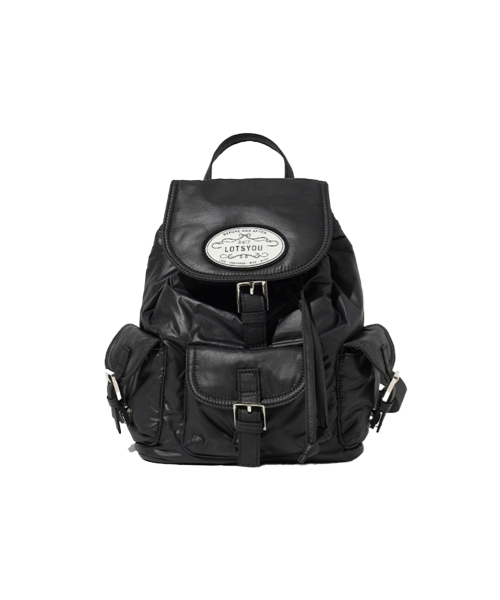라츠유(LOTSYOU) Nostalgia chubby Backpack Black 이미지 6