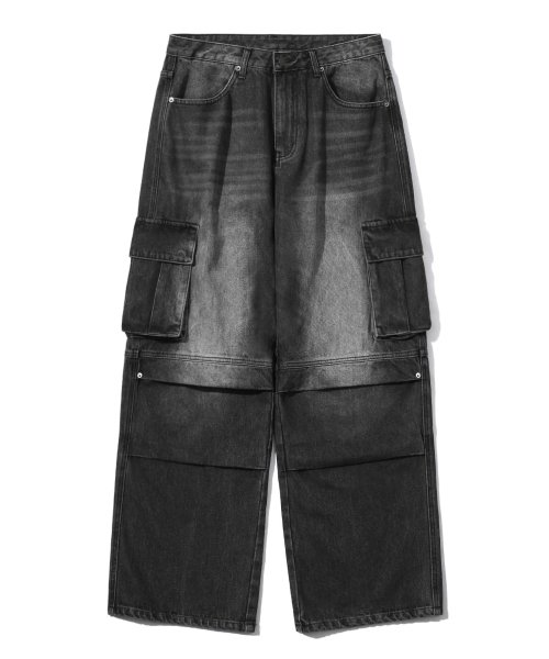 パラシュート カーゴ リベット デニムパンツ 画像 5