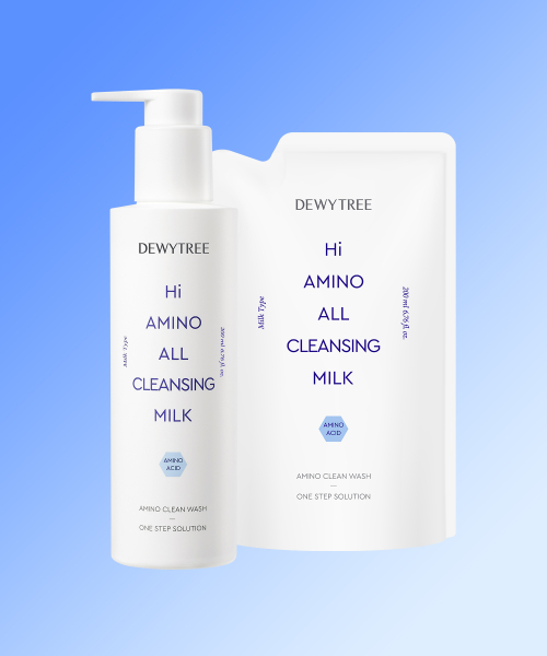DEWYTREE [본품400ml] 하이 아미노 올 클렌징 밀크 400ml 이미지 4