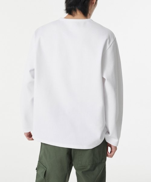 ヘビー フォンテ リラックスド クルー ネック 長袖 Tシャツ 画像 2