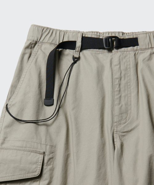 ワイドベルテッドカーゴパンツ グレイッシュベージュ シティレジャーコレクション 画像 6