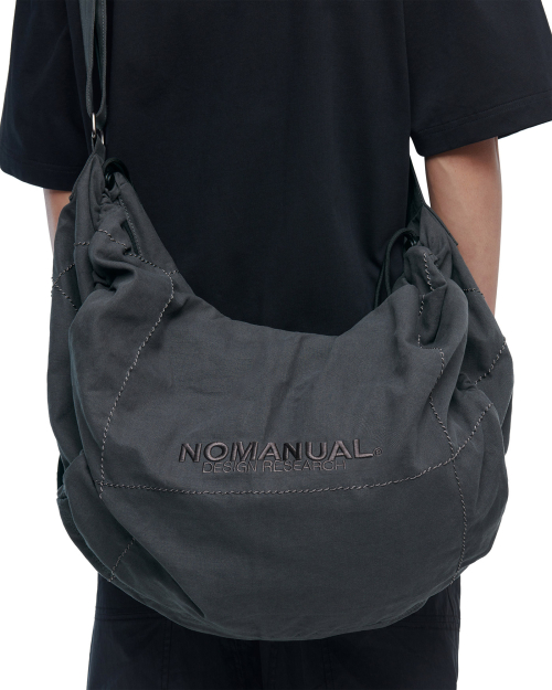 노매뉴얼(NOMANUAL) VAGUS DUFFLE BAG - CHARCOAL 이미지 4