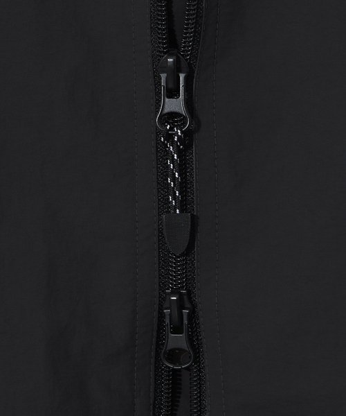 MODERMENT ブラック オーバーサイズ ウィンドブレーカー ツーウェイジャケット 画像 5