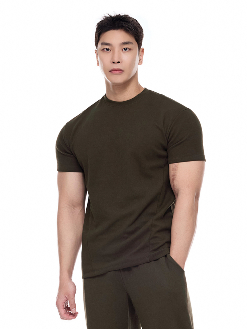 VIJAC 特殊綿 無地 マッスルフィット 半袖Tシャツ 7カラー 画像 3