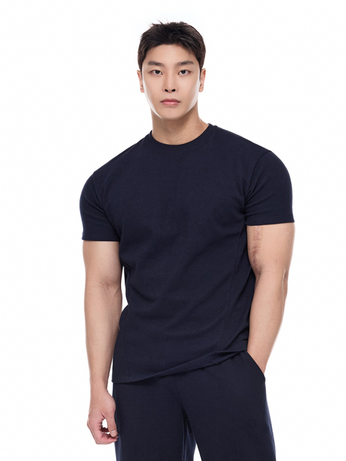 VIJAC 特殊綿 無地 マッスルフィット 半袖Tシャツ 7カラー 画像 5