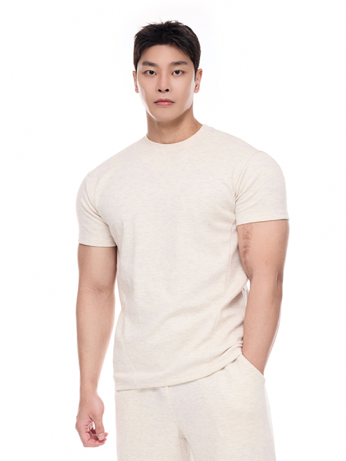 VIJAC 特殊綿 無地 マッスルフィット 半袖Tシャツ 7カラー 画像 7