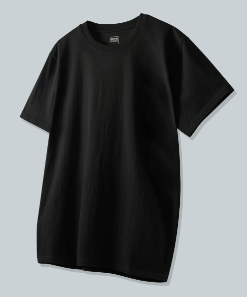 言タップトスタジオ ピュアコットン 半袖Tシャツ ロング丈 レイヤード 3枚セット 24番手 無地 画像 3