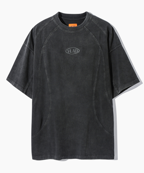 DIMITRI BLACK ディミトリブラック VLAD ピグメント スラッシュ 半袖 Tシャツ チャコール 画像 11