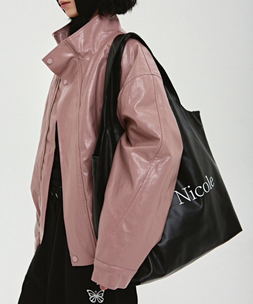 NICK&NICOLE 닉앤니콜(NICK&NICOLE) NICOLE BIG SHOPPER BAG_BLACK 이미지 5